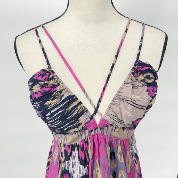 BCBG Max Azria A-Line Dress Women's Size Small Colorful Mini Dress - Picture 5 of 14